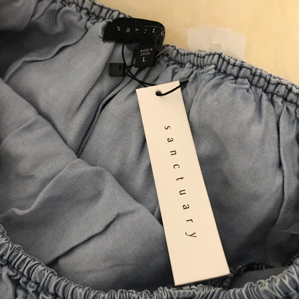 Sanctuary Stella Chambray Popover Casual Dress - Picture 4 of 5